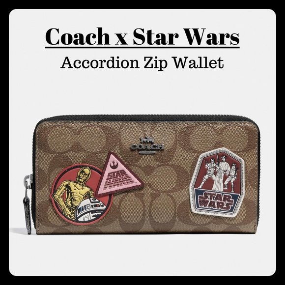 Caoch x Star Wars☆Accordion Zip Wallet - Picture 1 of 2